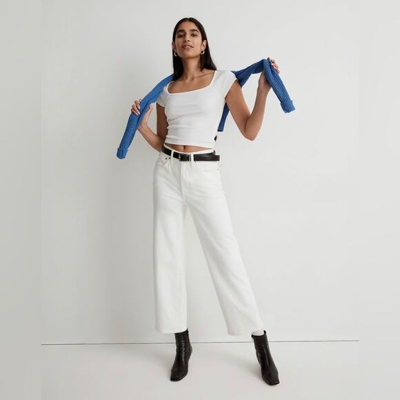 Madewell Denim - Madewell The Petite Perfect Vintage Wide-Leg Crop Jean woman’s size 32